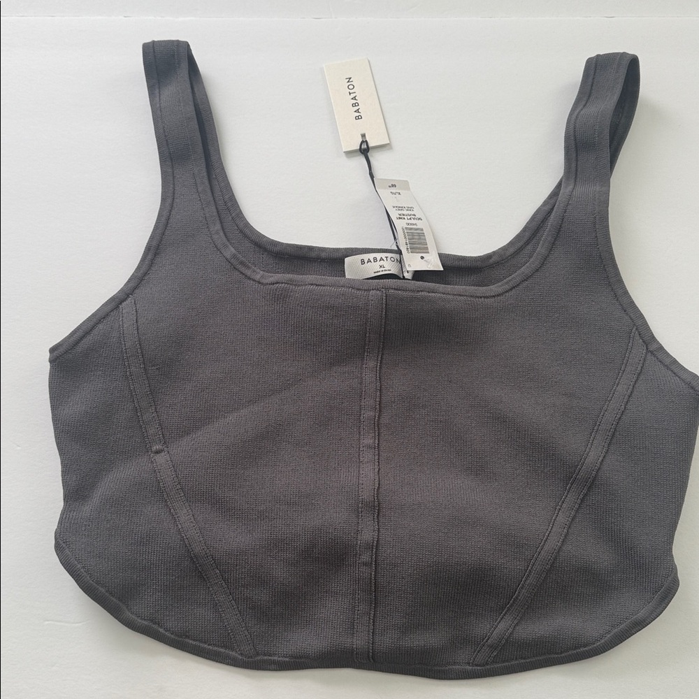Artizia  Babaton Square neck bustier Knit Tank Top